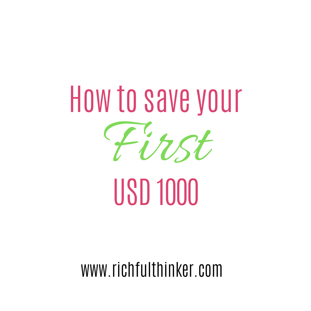 How to save your first $1000.00